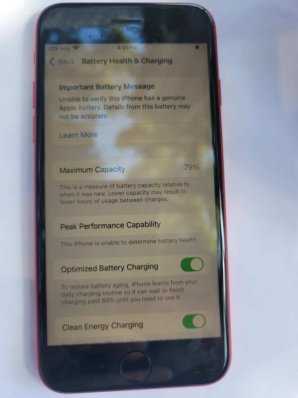 iPhone SE 2nd Gen 256 GB Red ***AJ***